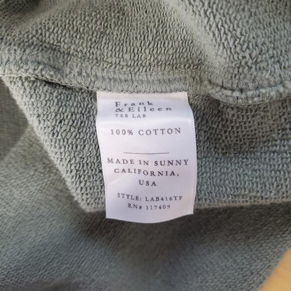 Frank & Eileen Ella The Easiest Dress Sage Green Triple Fleece Size Medium Large - Picture 9 of 10